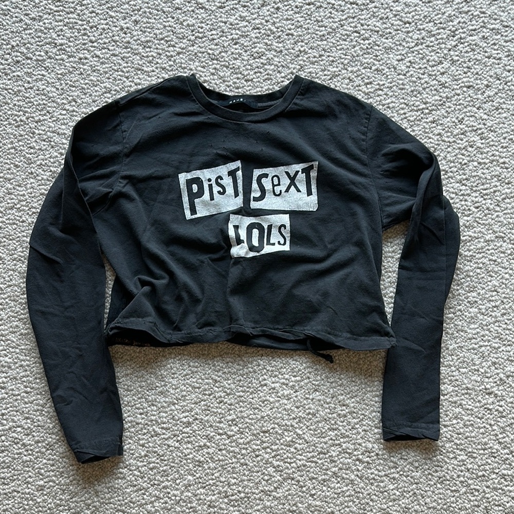 Electric Sun Club Graphic Crop Top